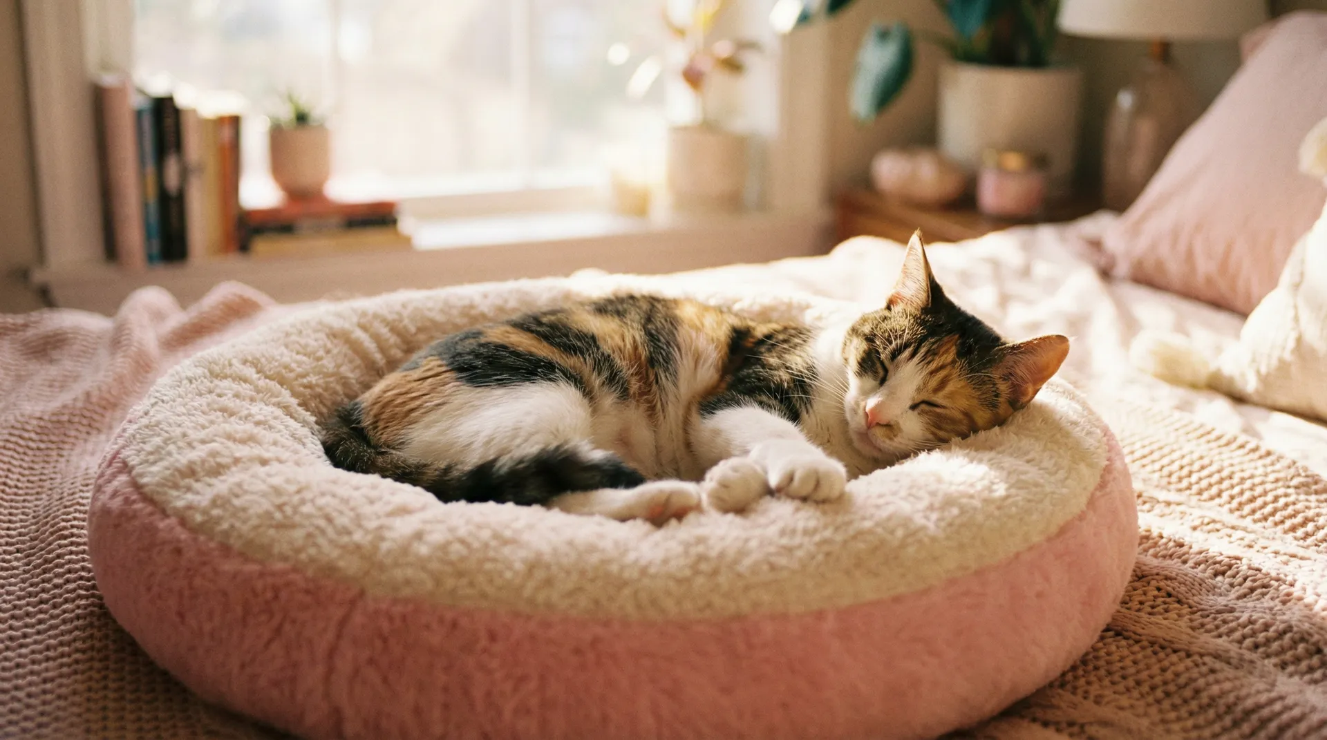 三花猫安静入睡 - 极乐门导航